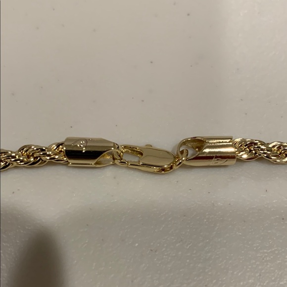 14k Gold Plated Elegant Rope Chain Necklace - Picture 5 of 5